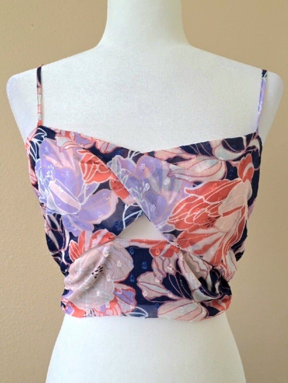 Lulus Floating Through Flowers Multi Floral Printed Cami Tank - Size Medium